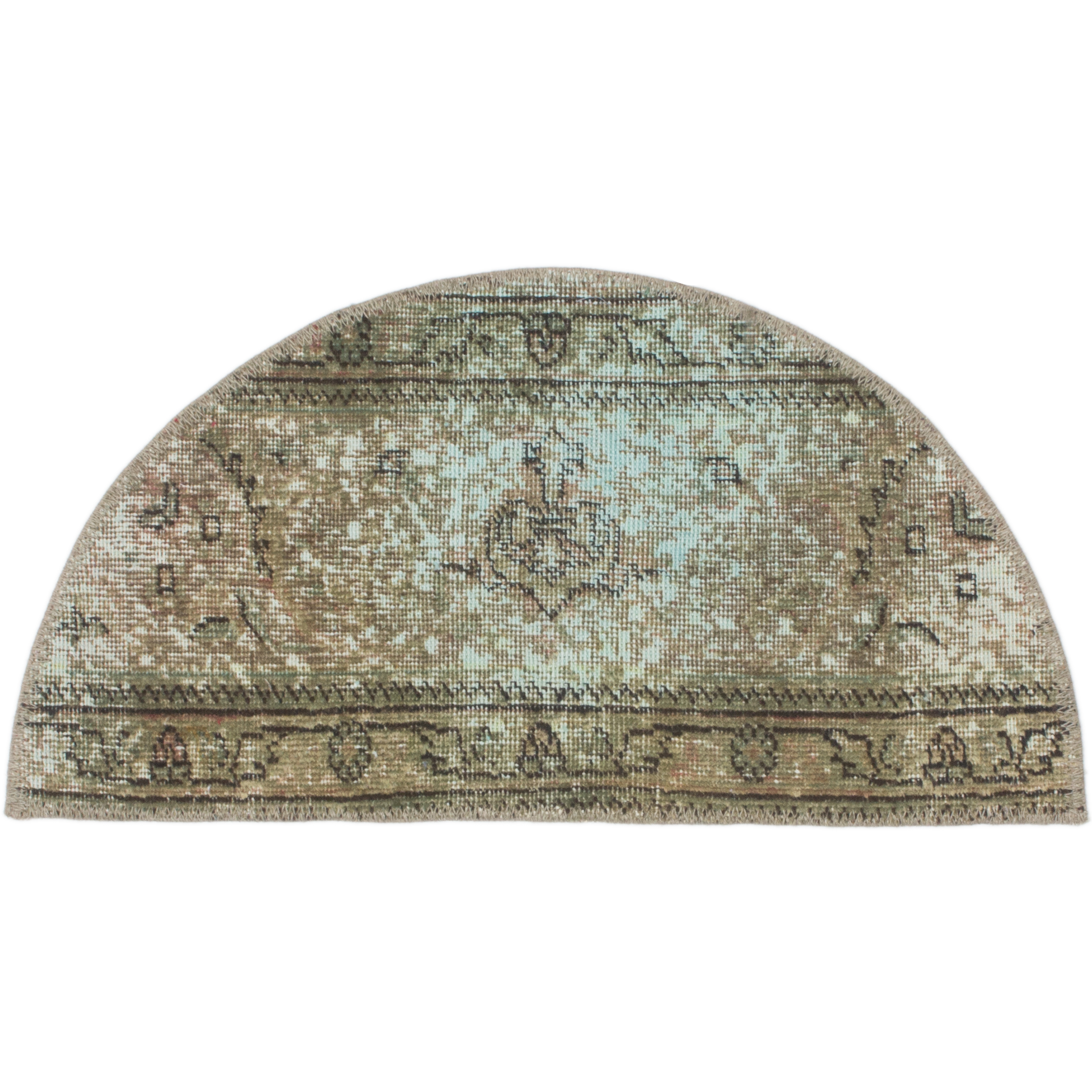  فرش دستباف رنگ شده نیم متری  کد 11711