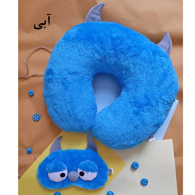 چشم بند قاصدک مدل دیو کد 01 به همراه بالش دورگردنی