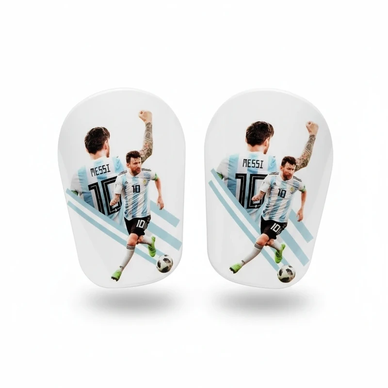 ساق بند فوتبال مدل مسی آرژانتین بسته 2 عددی