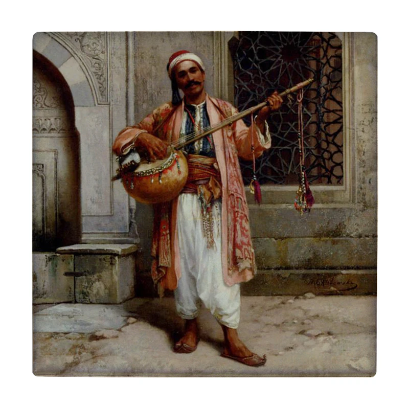زیر لیوانی طرح نوازنده استانبول کد    2457899_77