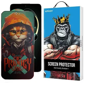 Epicoy Hoodie Cat Privacy Glass Screen Protector For Xiaomi Redmi K60 Ultra / K60 Pro / K60E / K60 