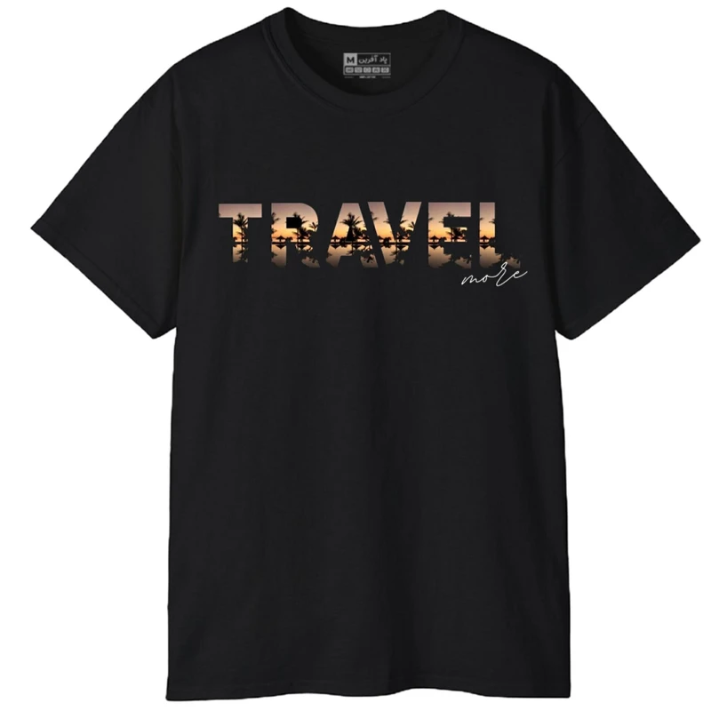 تی شرت آستین کوتاه مردانه پاد آفرین مدل کلمه انگلیسی کد 214