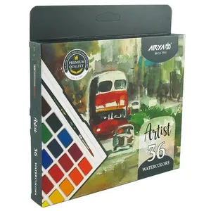 آبرنگ 36 رنگ اریا مدل آرتیست