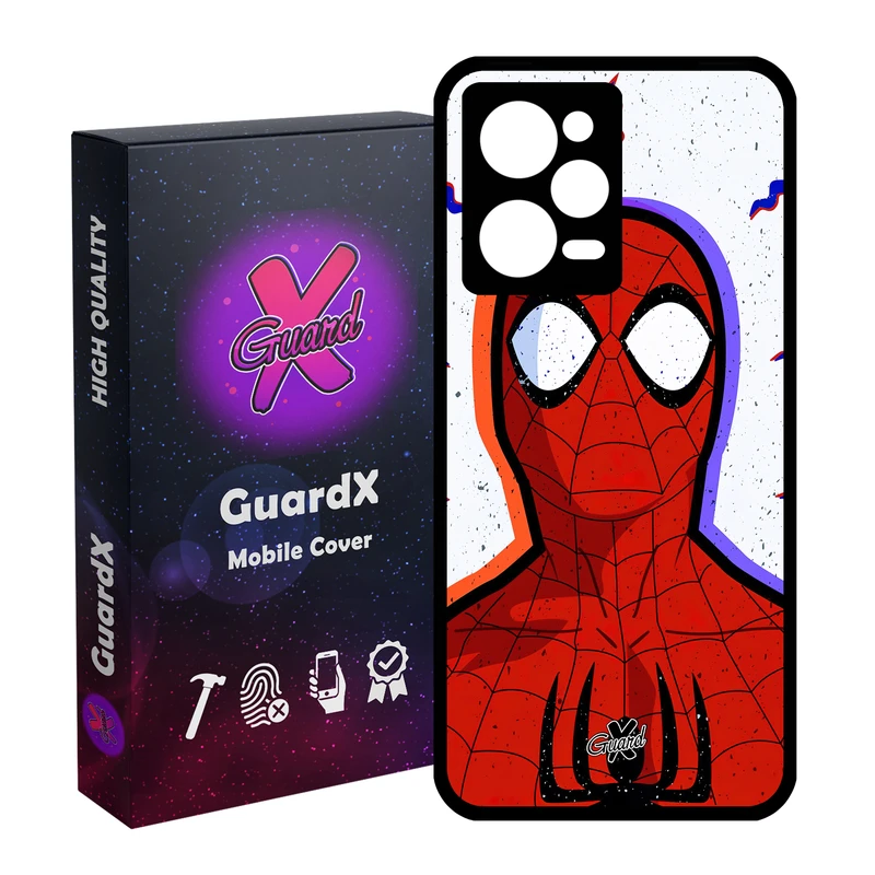 کاور گارد ایکس طرح Spider Man مدل Glass10495 مناسب برای گوشی موبایل شیائومی Redmi Note 12 Pro 5G/Poco X5 Pro 5G/Note 12 Pro Pro speed