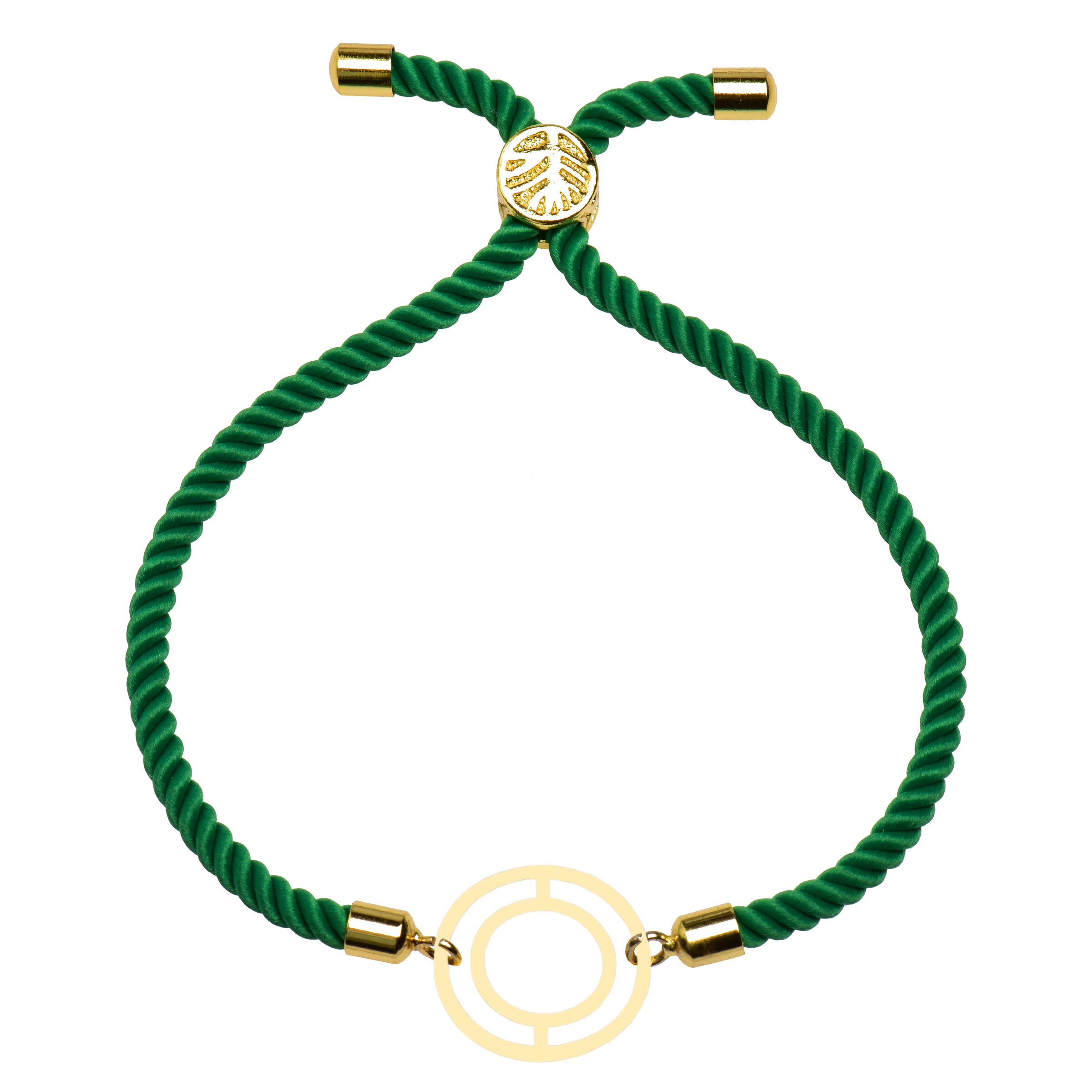 دستبند طلا 18 عیار زنانه کرابو طرح دایره مدل Kr102227 -  - 1