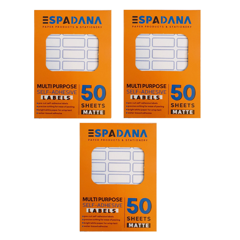 برچسب اسپادانا کد 104 بسته 150 عددی