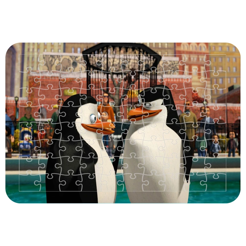 پازل 54 تکه اطلس آبی طرح کارتون ماداگاسکار  مدل P1935