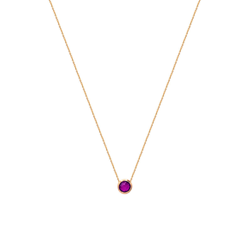 گردنبند طلا 18 عیار زنانه با زنجیر حلقه ای الی گالری مدل تک مارکو