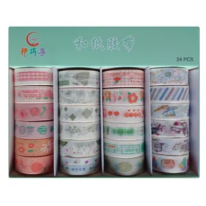 چسب کاغذی مدل واشی کد F55  عرض 1.5 سانتی متر بسته 24 عددی