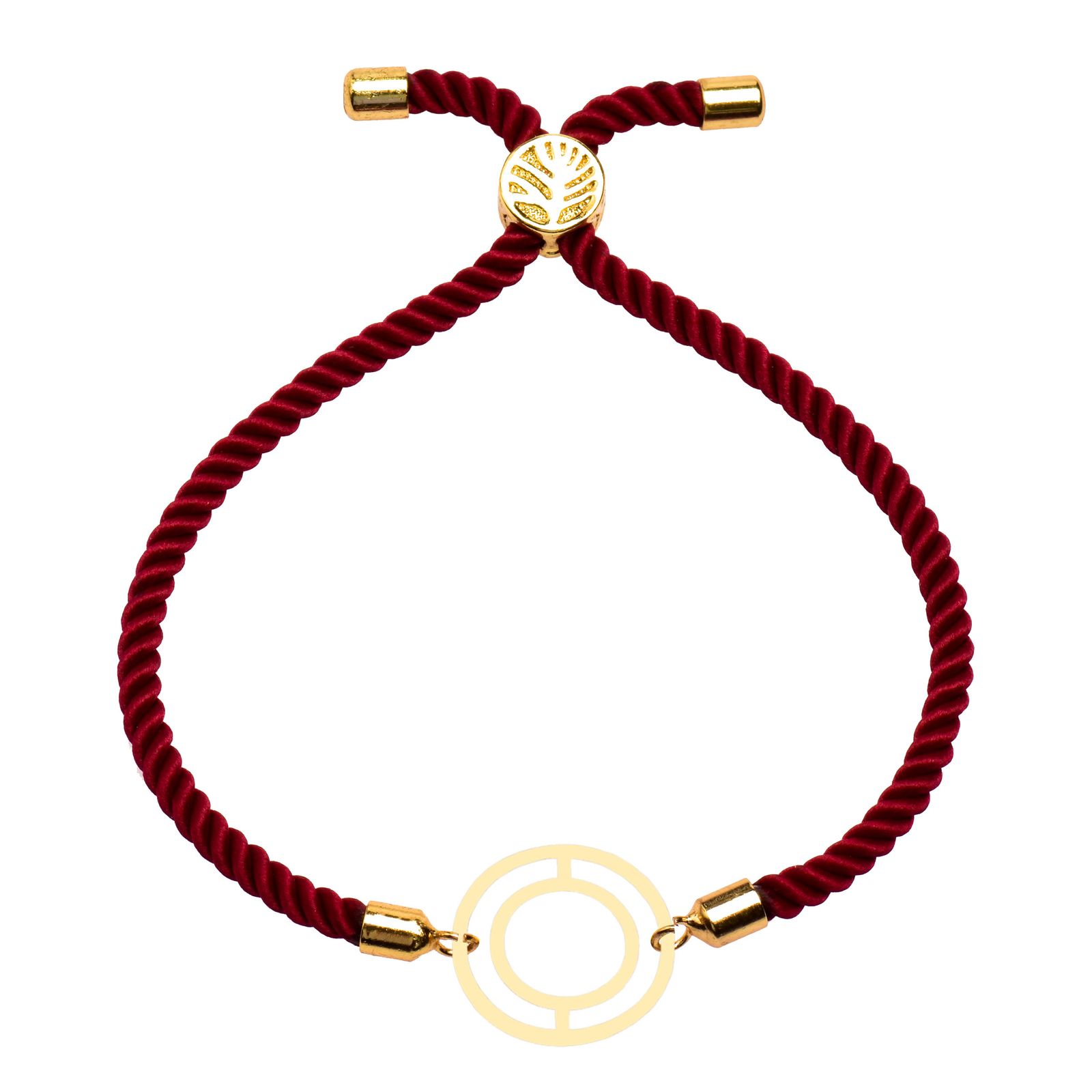 دستبند طلا 18 عیار زنانه کرابو طرح دایره مدل Kr102233 -  - 1