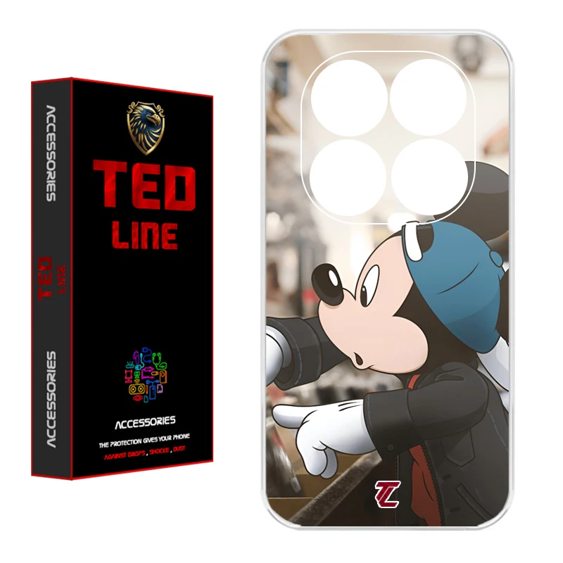 کاور تد لاین طرح میکی موس کد 1139 مناسب برای گوشی موبایل شیائومی Poco X7 / Redmi Note 14 Pro 4G