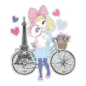 استیکر دیواری کودک تُکتم مدل love girl کد10