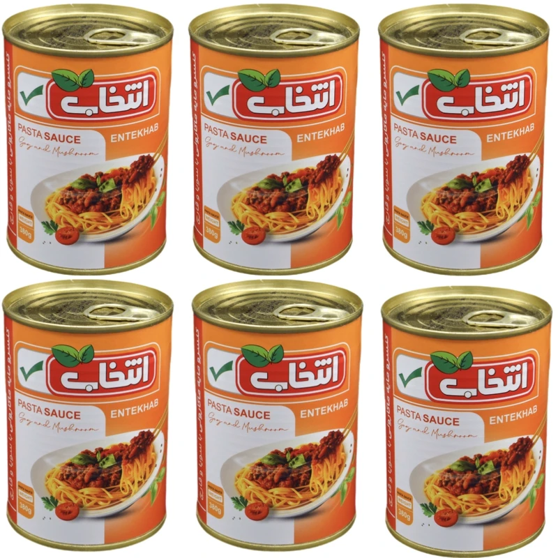 کنسرو مایه ماکارونی انتخاب - 380 گرم بسته 6 عددی