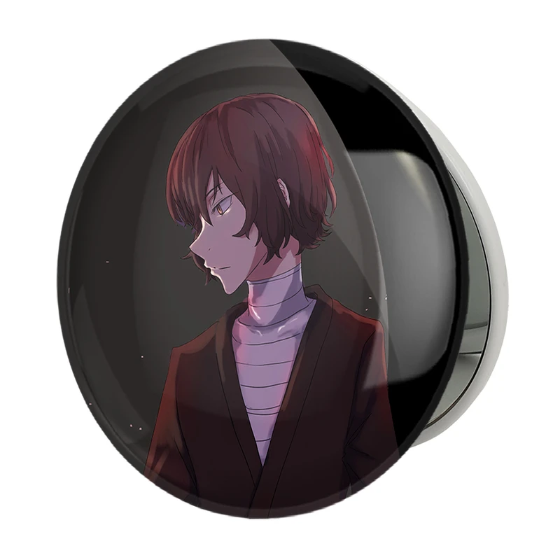 آینه جیبی خندالو طرح دازای اوسامو انیمه سگ های ولگرد بانگو مدل تاشو کد 13681 