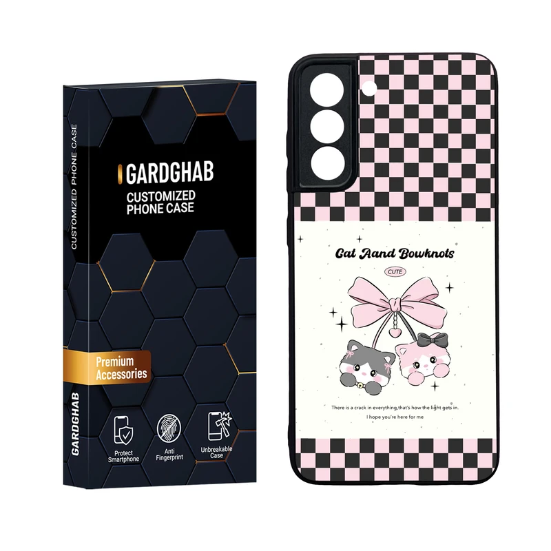 کاور گارد قاب مدل دور ژله ای پشت گلس دخترانه مناسب برای گوشی موبایل سامسونگ Galaxy S21 FE