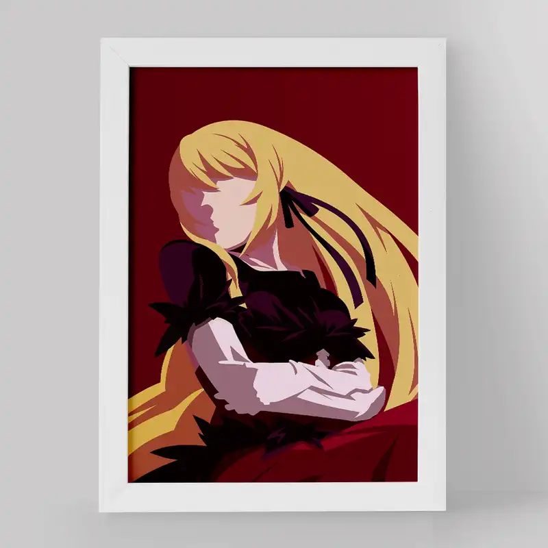 تابلو خندالو مدل شینوبو اوشینو انیمه مونوگاتاری کد 16203