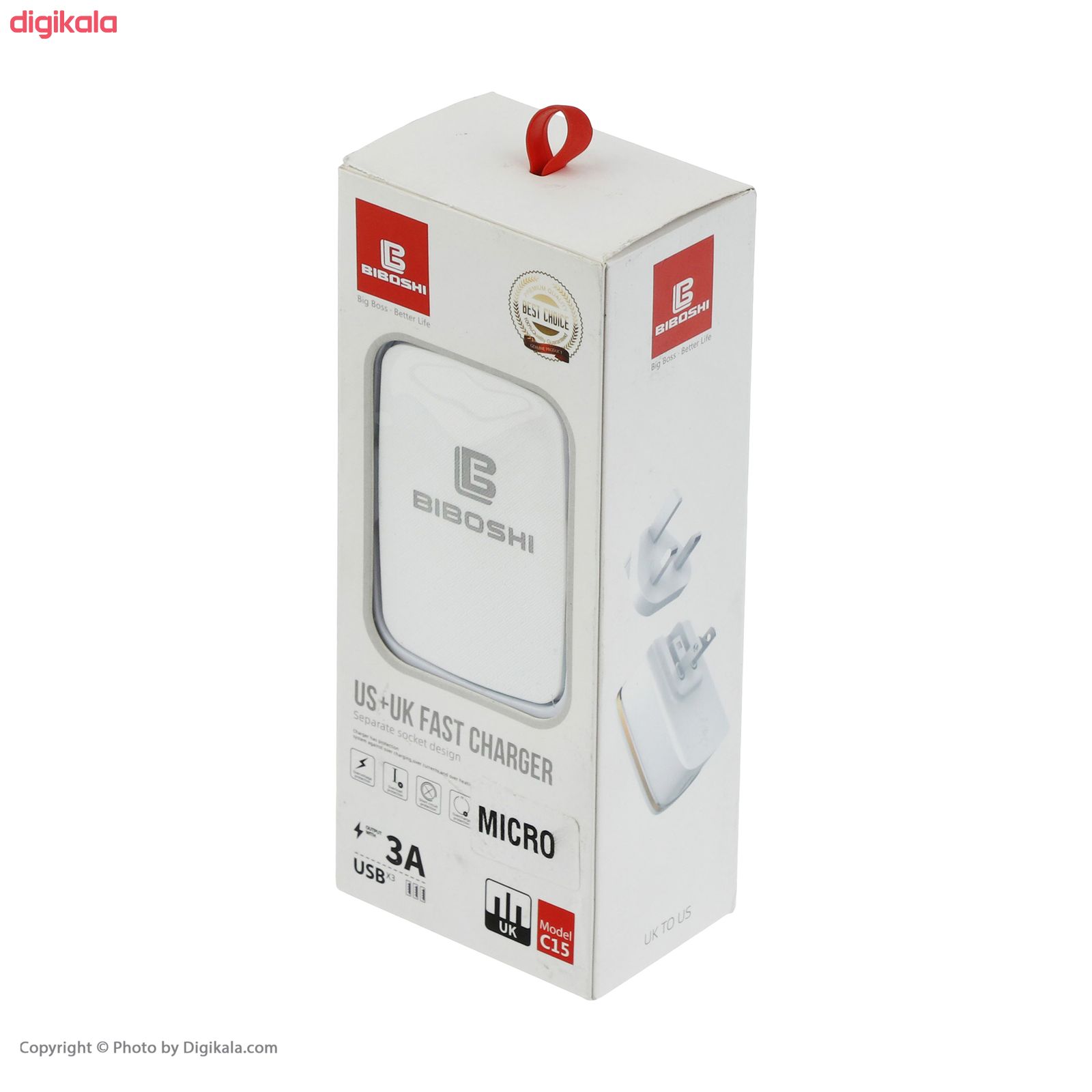 شارژر دیواری بیبوشی مدل c15 به همراه کابل تبدیل MicroUSB main 1 1