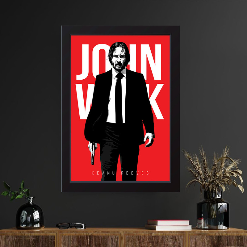 تابلو مدل John Wick کد m2639-b