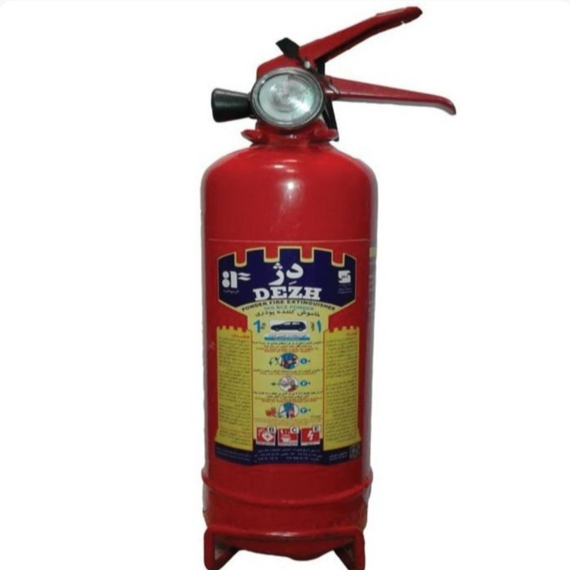 کپسول آتش نشانی دژ مدل پودر و گاز وزن 1 کیلو گرم