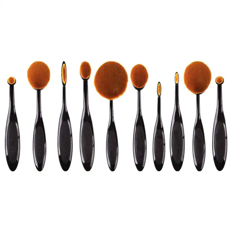 ست برس آرایشی مدل 002 مجموعه 10 عددی