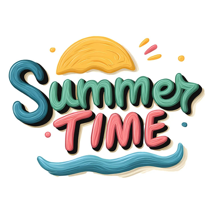 استیکر پارچه و لباس پاد آفرین مدل تابستان کد S5779