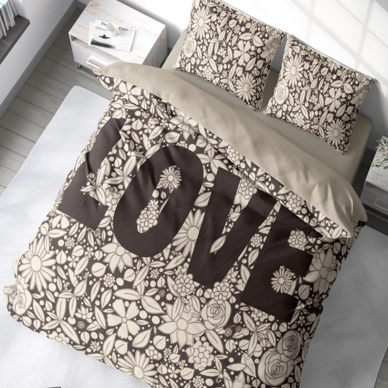 سرویس خواب 2 نفر 6 تکه مدل گل های عشق کد 836