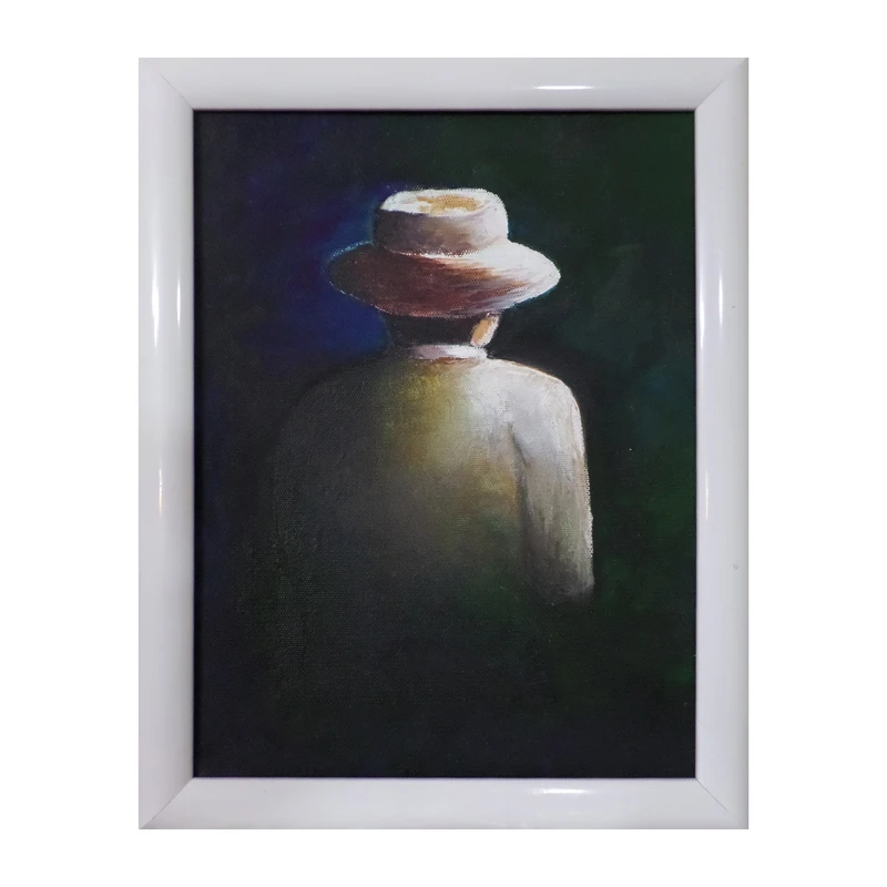 تابلو نقاشی اکریلیک به سبک اکسپرسیونیسم مدل تردید کد tr