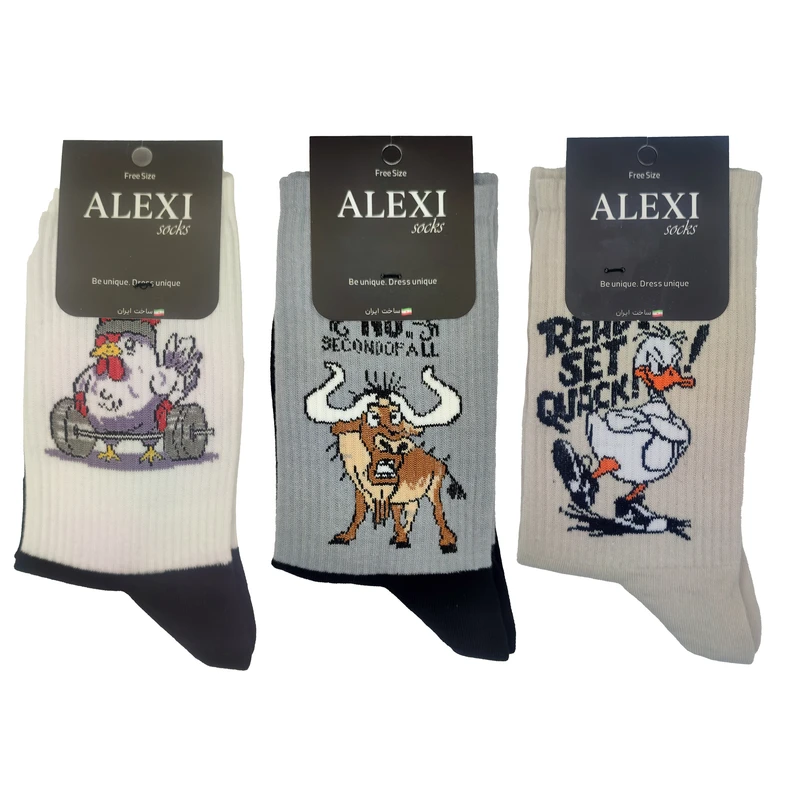 جوراب ساق بلند مدل SC065 بسته 3 عددی