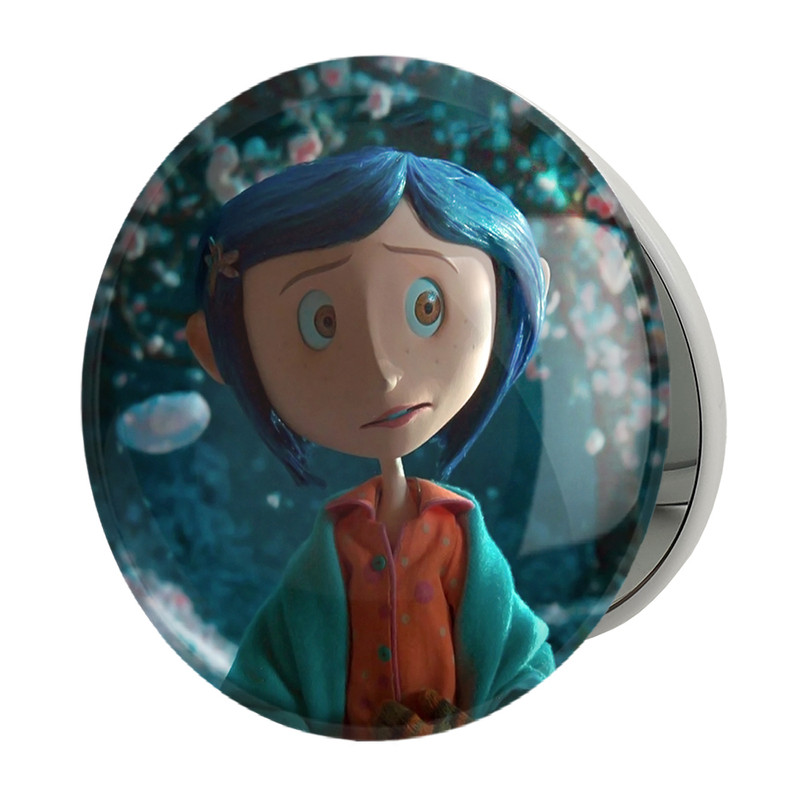 آینه جیبی خندالو طرح کورالاین Coraline مدل تاشو کد 20800 