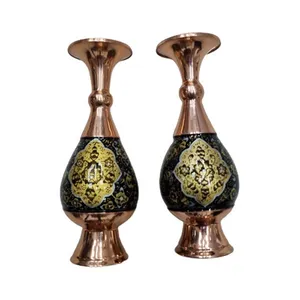 گلدان مسی مدل تشعیر کد JB17 بسته 2 عددی