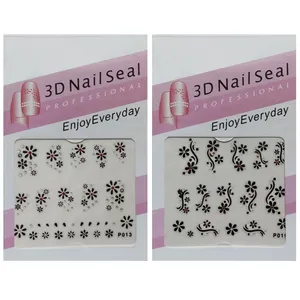 استیکر طراحی ناخن مدل P013 - P019 کد 1261 مجموعه 2 عددی
