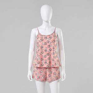 ست تاپ و شلوارک راحتی زنانه افراتین مدل گربه ملوس 6605
