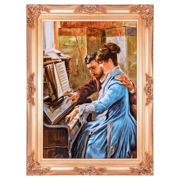 تابلو فرش دستباف سی پرشیا مدل معلم پیانو کد 902367