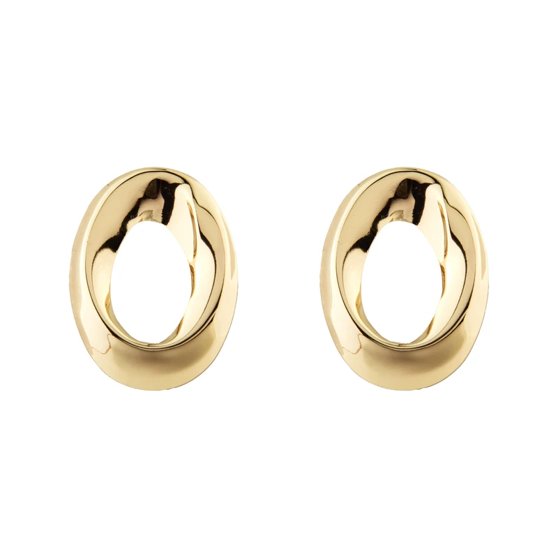 گوشواره میخی زنانه مدل بیضی کد 2056