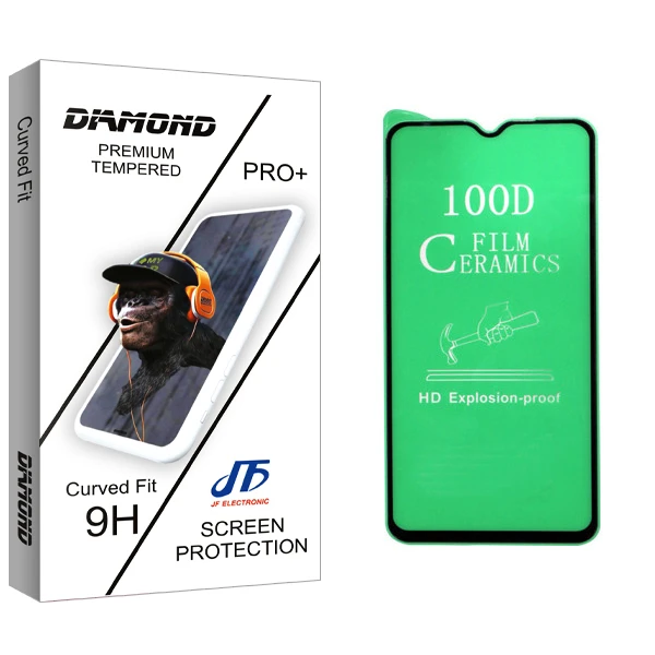 محافظ صفحه نمایش جی اف مدل Diamond glass مناسب برای گوشی موبایل شیائومی Redmi Note 8 Pro