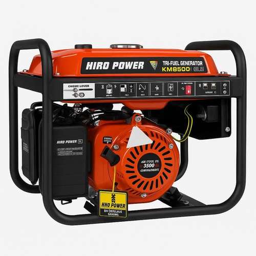 موتور برق گازسوز 7 اسب بخار هیرو پاور مدل km8500+GLN