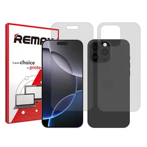 Remax Shield model matte Screen protector suitable for Apple Iphone 16 Pro Max mobile phone Along with the phone back protector