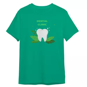 تی شرت آستین کوتاه مردانه مدل دندانپزشک روز دندانپزشک کد 0525 رنگ سبز