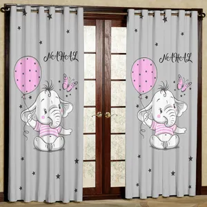 پرده مدل فیل و بادکنک کد 1937 سایز 200x140 سانتی متر