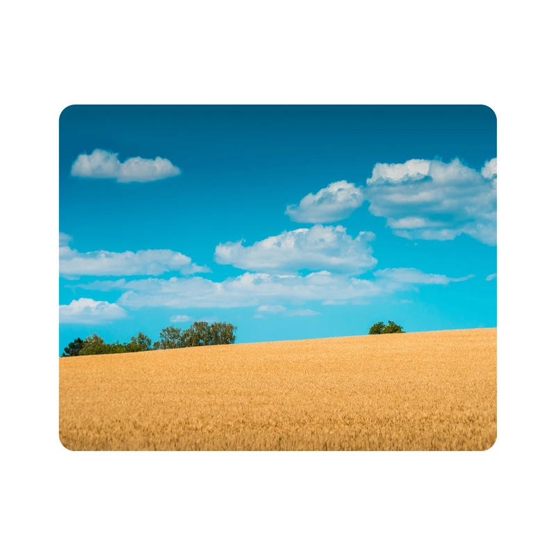 ماوس پد اطلس آبی طرح مزرعه گندم مدل T1934