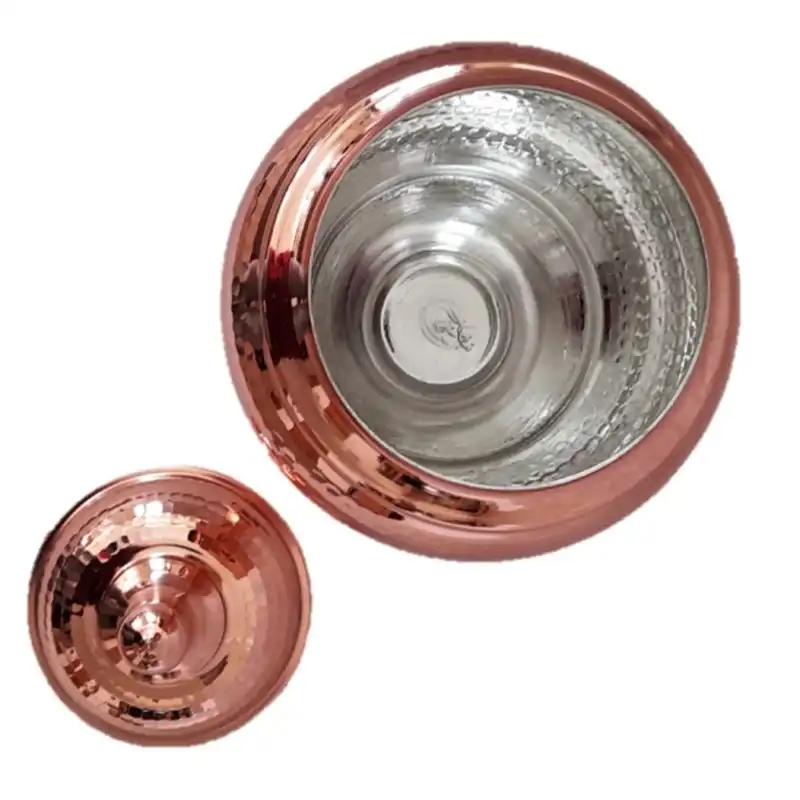 قندان مسی فضلی زنجان مدل پایه دار کد 01