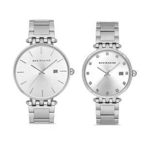 ست ساعت مچی عقربه ای زنانه و مردانه ناوی مارین مدل NM148-01   NM147-01