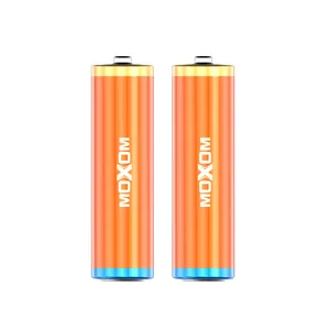 باتری نیم قلمی موکسوم مدل آلکالاین POWERFUL MOX-LR03 AAA 1.5V بسته 2 عددی