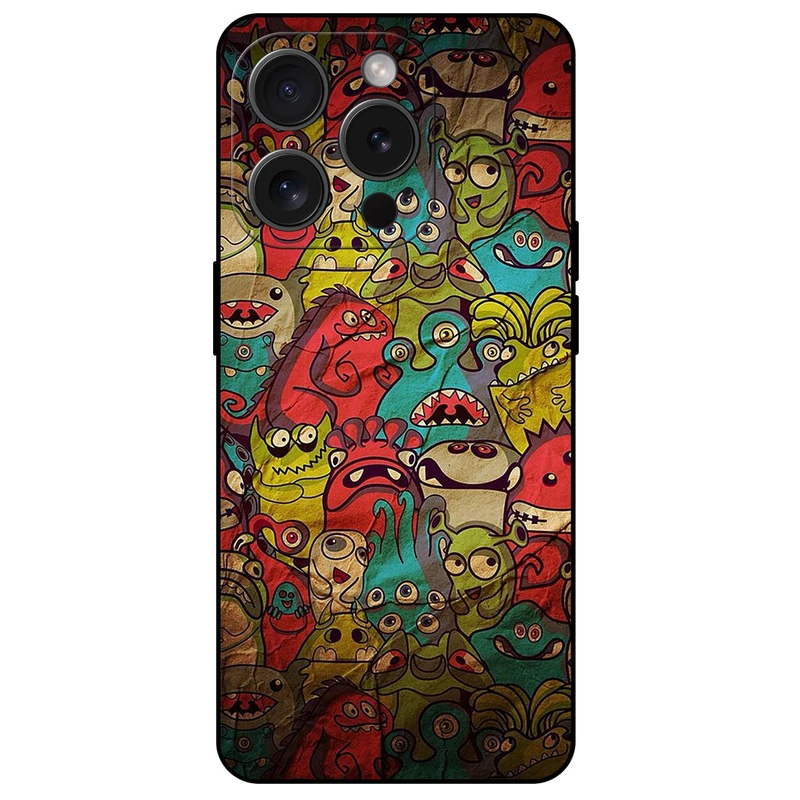 کاور مگافون طرح هیولا مدل 0101 مناسب برای گوشی موبایل اپل iPhone 15 Pro   