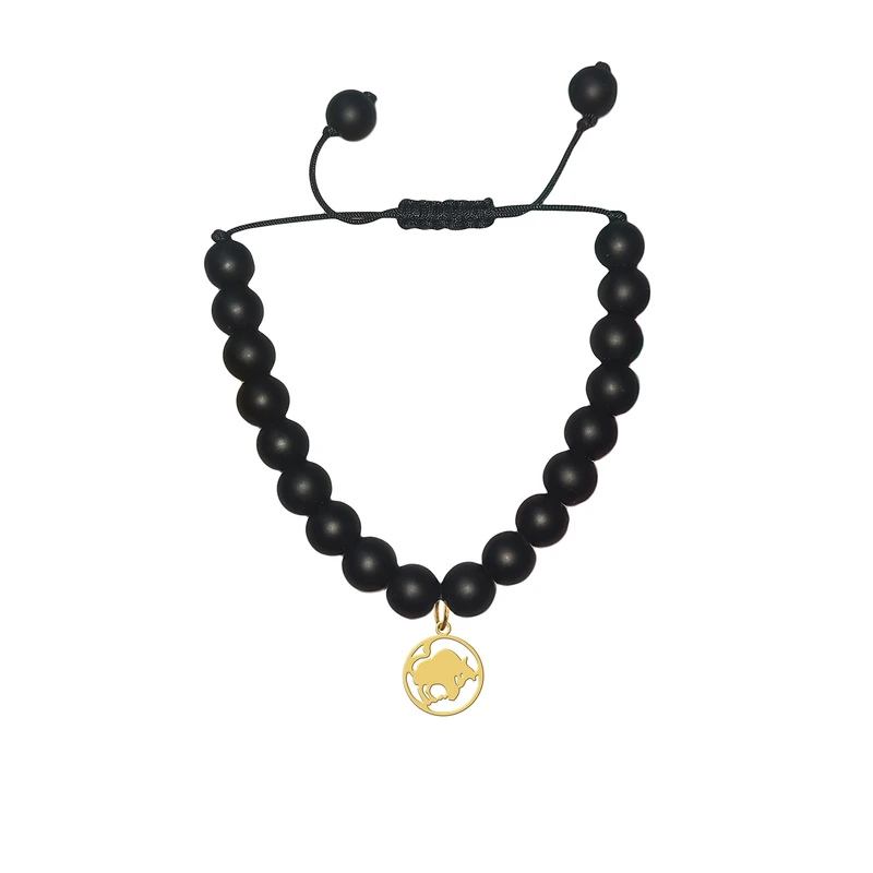 دستبند مهره ای زنانه هایکا مدل ماه تولد اردیبهشت کد bd.h 21