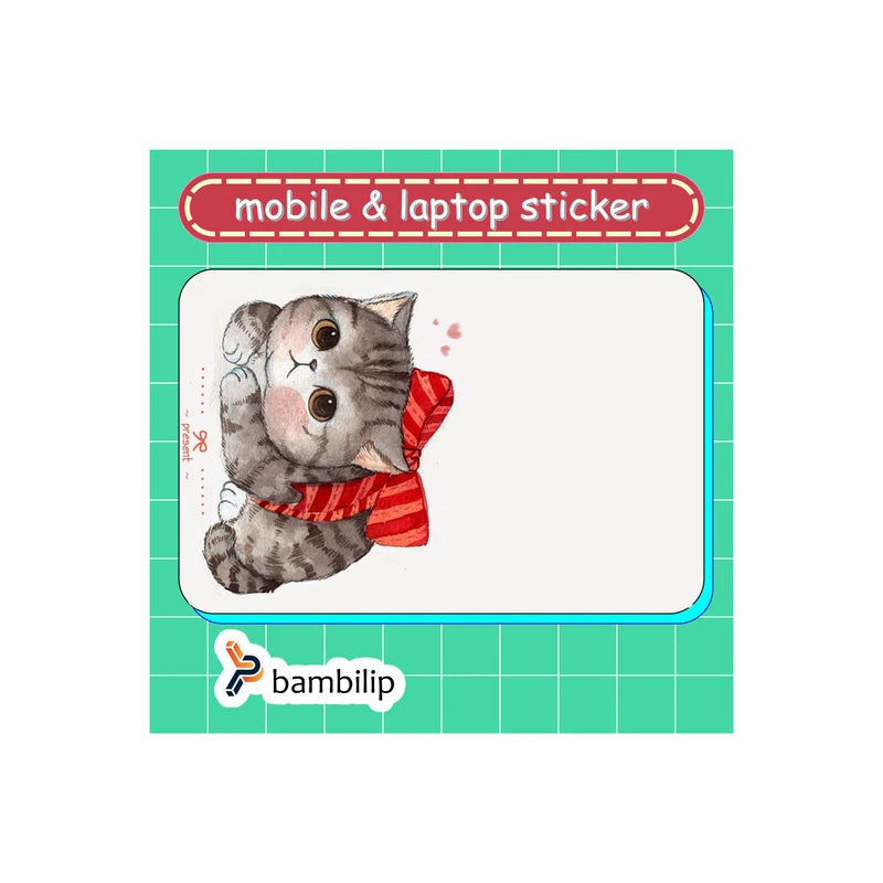 استیکر بامبیلیپ مدل کارت عابر طرح هدیه پیشی  کد 9052834