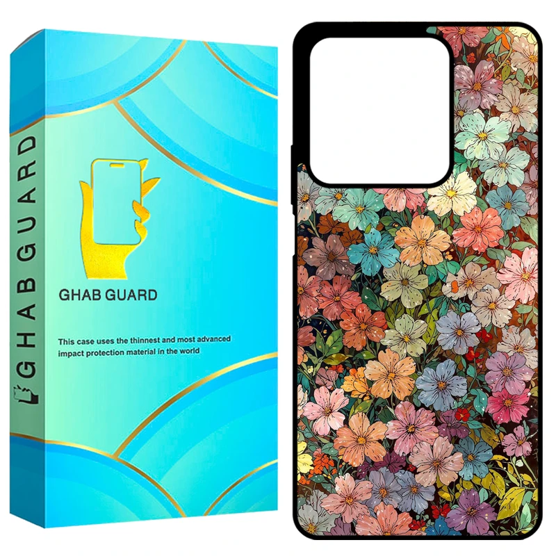 کاور قاب گارد طرح گل گلی مدل GCHPN134 مناسب برای گوشی موبایل شیائومی Redmi Note 13 4G