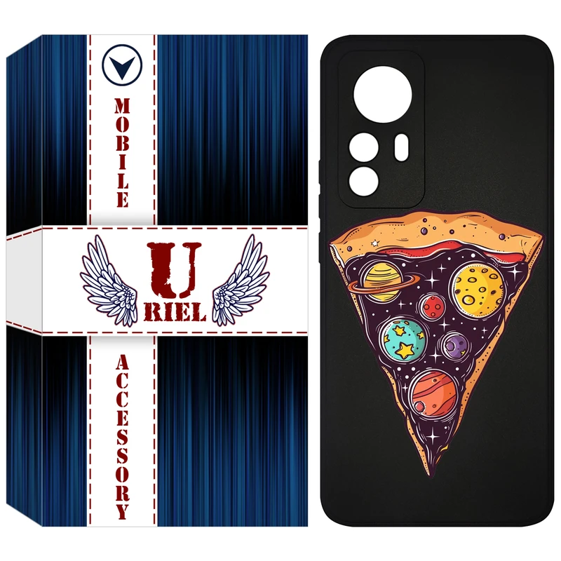 کاور یوریل مدل KSH کد 100 طرح پیتزای کهکشانی مناسب برای گوشی موبایل شیائومی 12T