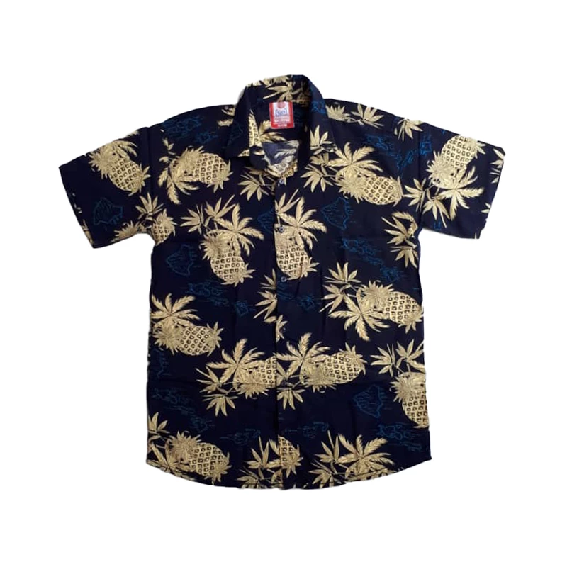 پیراهن آستین کوتاه مردانه سرز مدل هاوایی آناناس