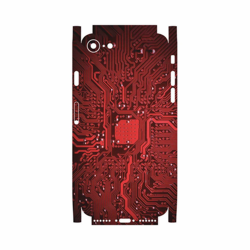 برچسب پوششی ماهوت مدل Red Printed Circuit Board-FullSkin مناسب برای گوشی موبایل اپل iPhone 8